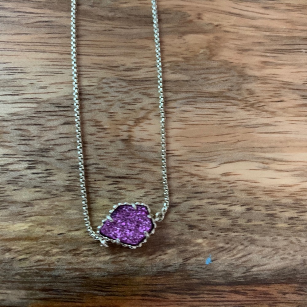 Purple crushed Kendra Scott necklace